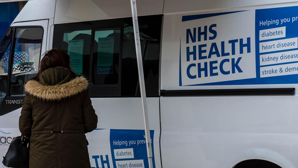 Anglian Community Enterprise (ACE) Health and wellbeing NHS Health Check van in Brentwood, Essex
