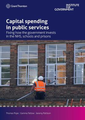 Capital spending in public services report front cover